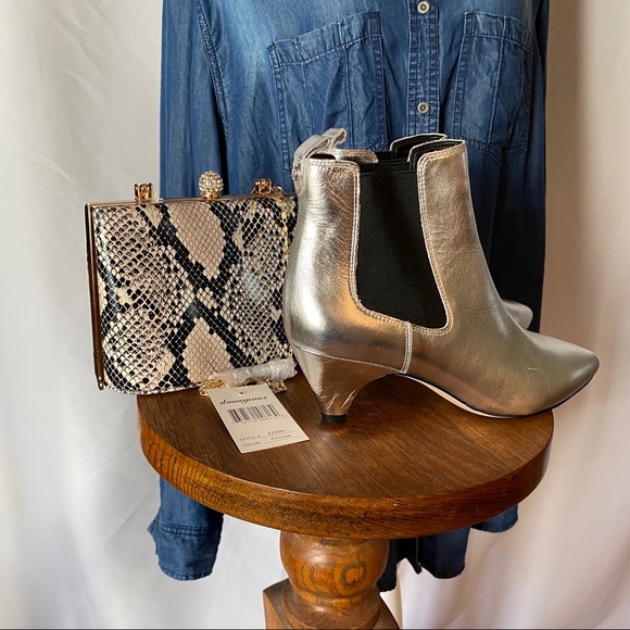 sam edelman silver booties